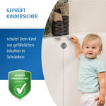 Cabinet lock for double doors, gray