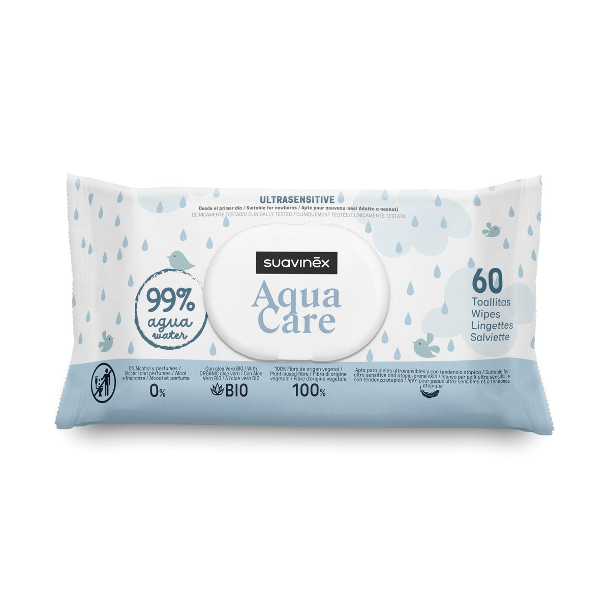 Suavinex Peshqirë me 99% ujë për bebe 99% Aqua (Ultrasensitive)