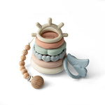 Stacking Teething Rings Toy( Kruajtese Dhembesh per femije ) Te Gjitha Ngjyrat MOONKIE