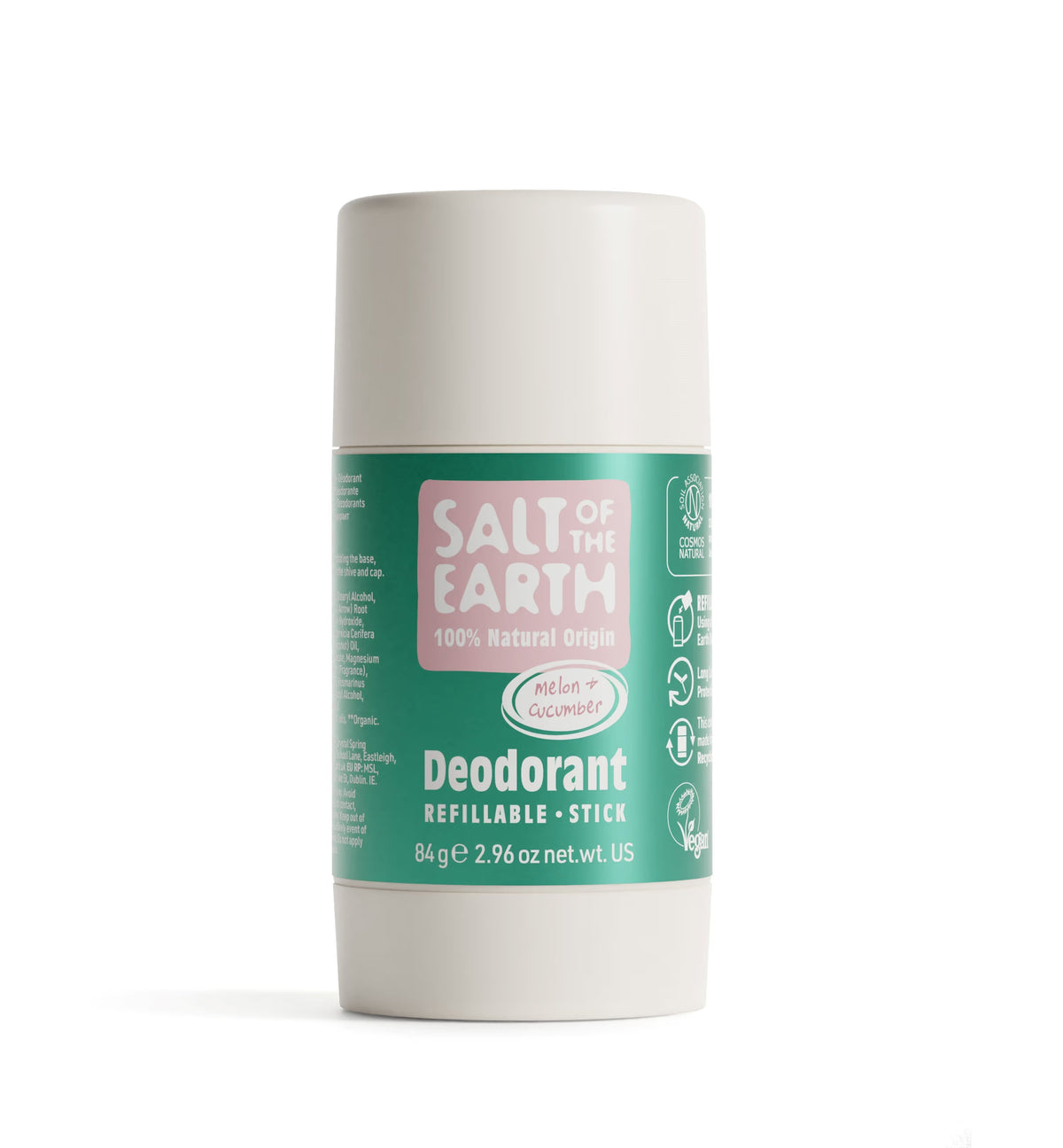 Salt of the Earth Natural Deodorant Stick - Melon & Cucumber