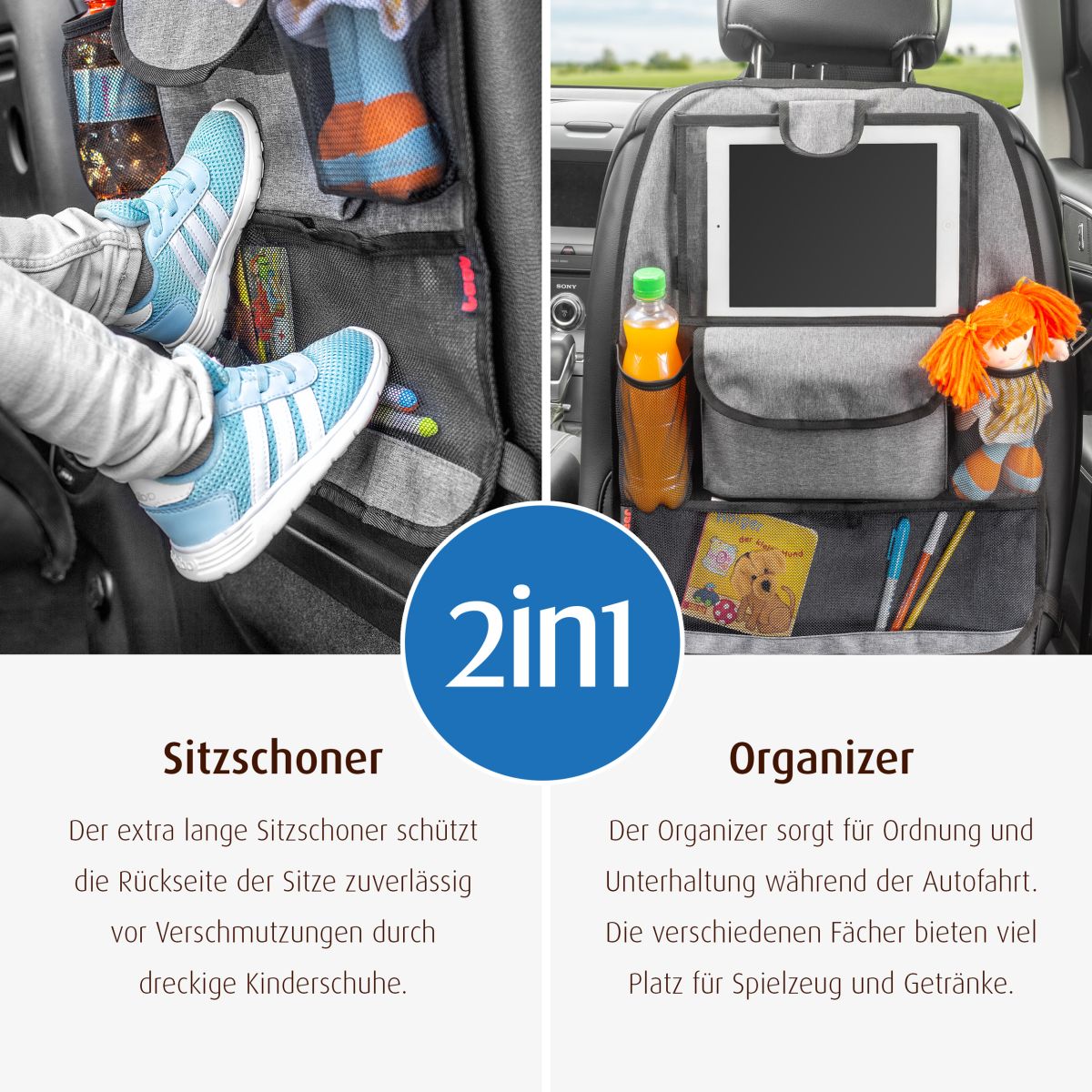 TravelKid Entertain car seat organizer