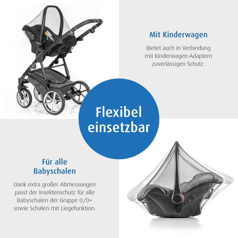 BiteSafe mosquito net for baby carrier
