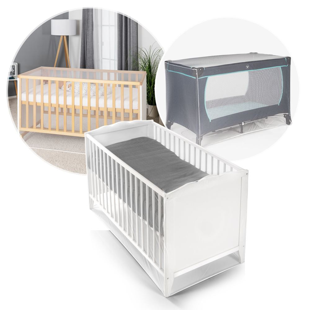 BiteSafe mosquito net for baby and travel cod bed, white