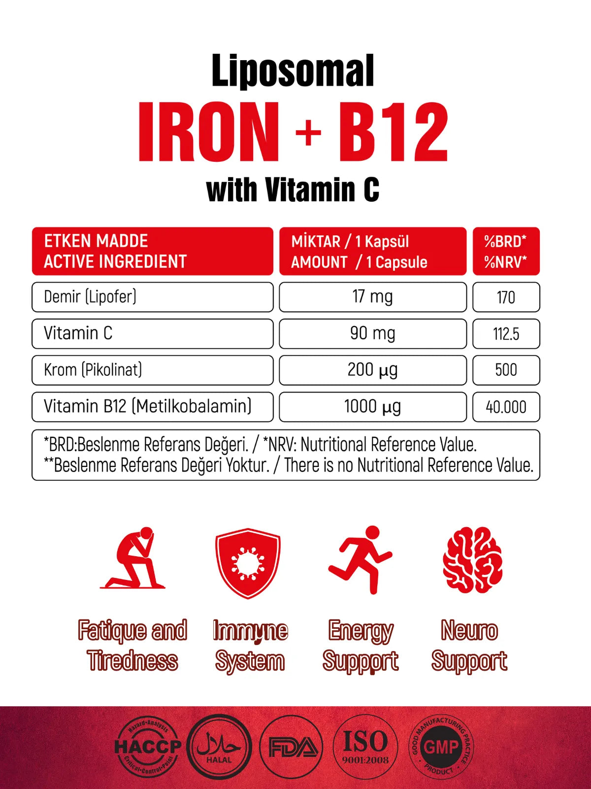 Walker’s - Liposomal Iron + Vitamin B12