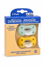 Dr. Brown’s -Advantage One-Piece Silicone Soother 6-18M (paketim me 2 cope)
