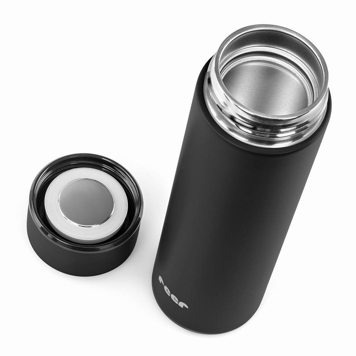 ColourDesign stainless steel vacuum bottle, 450 ml, black