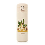 Kids drinking bottle with straw, 350ml, creamwhite