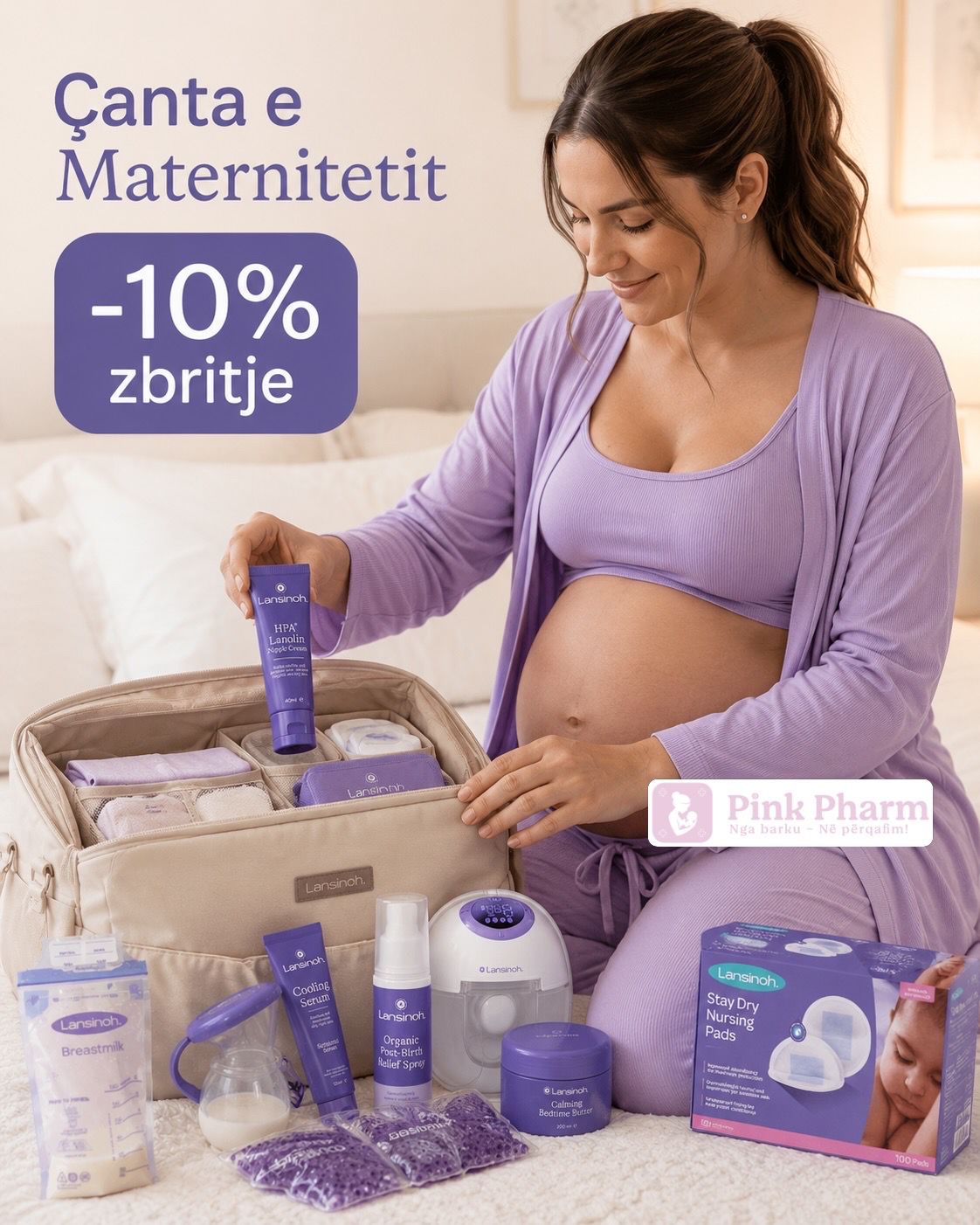 Lansinoh - Set kujdesi pas lindje per mamin