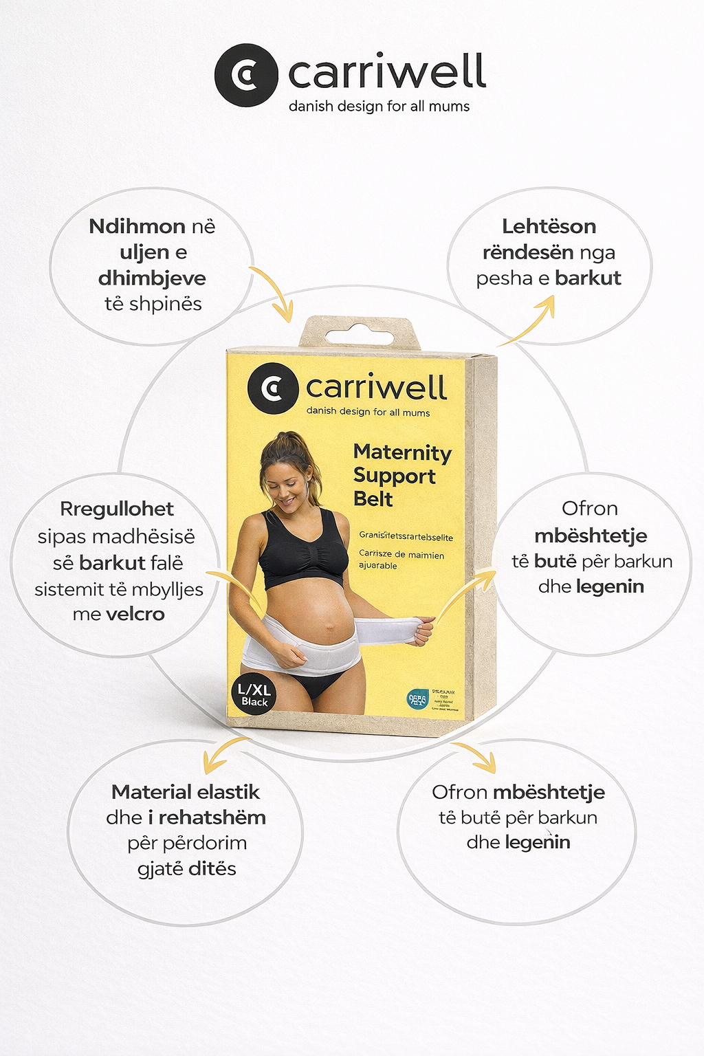 Carriwell Maternity Support Belt (Rrip mbështetës) brez shtatzanie
