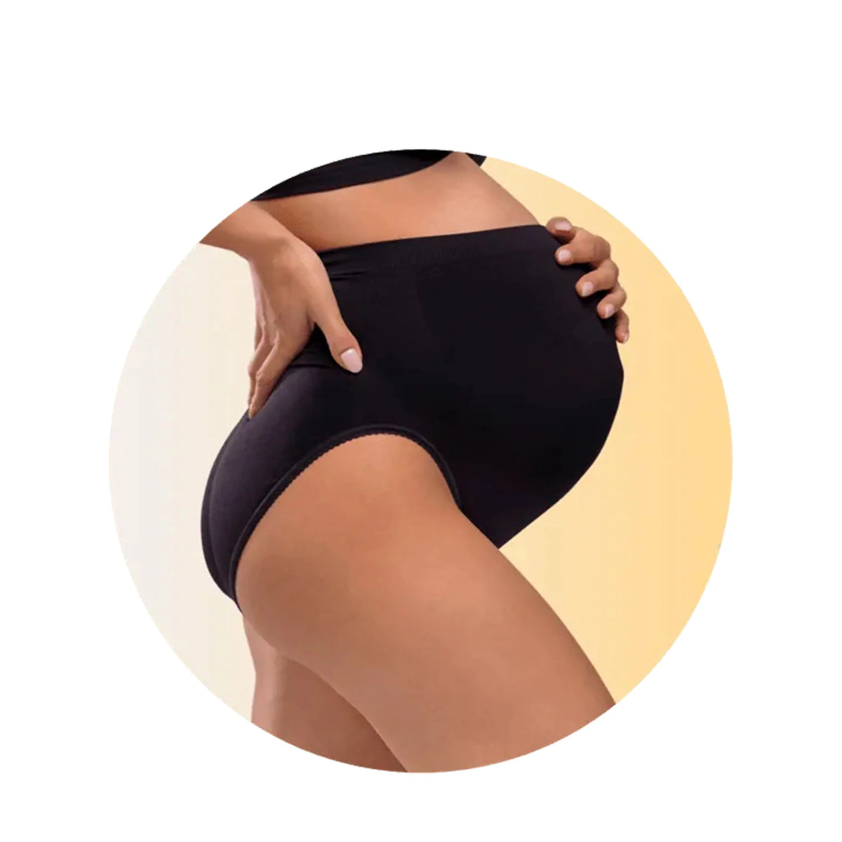 Maternity Support Panty – White/Black/Honey (Të brendshme shtatzënie mbështetëse)
