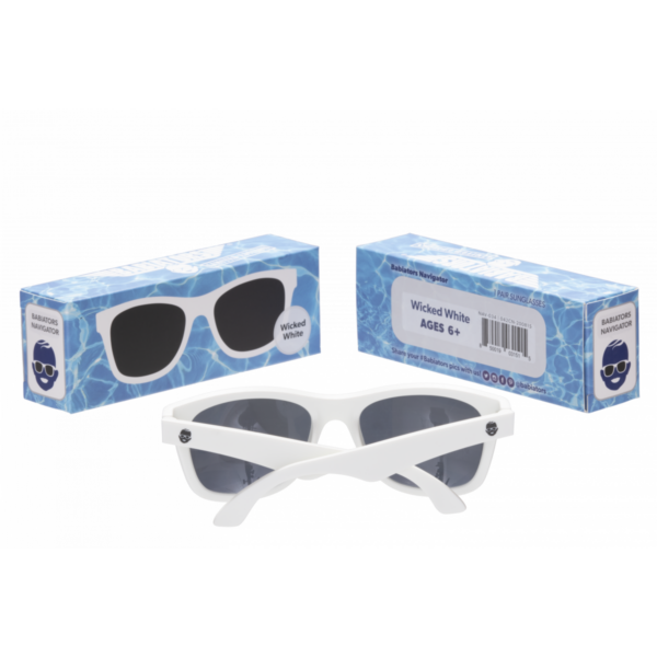 Babiators- Navigator Wicked White 6+