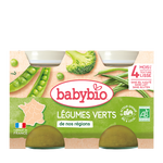 Babybio Garden Vegetables Jar Organic+4months 2x130gr