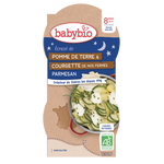 Babybio Good Night Mashed Potato Zucchini Parmesan Bowl +8months 2x200gr