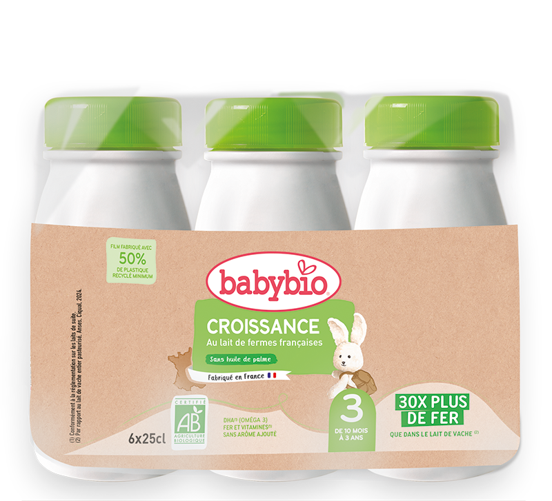 Babybio Growing Up Liquid Formula 6x25cl - Organic +10months