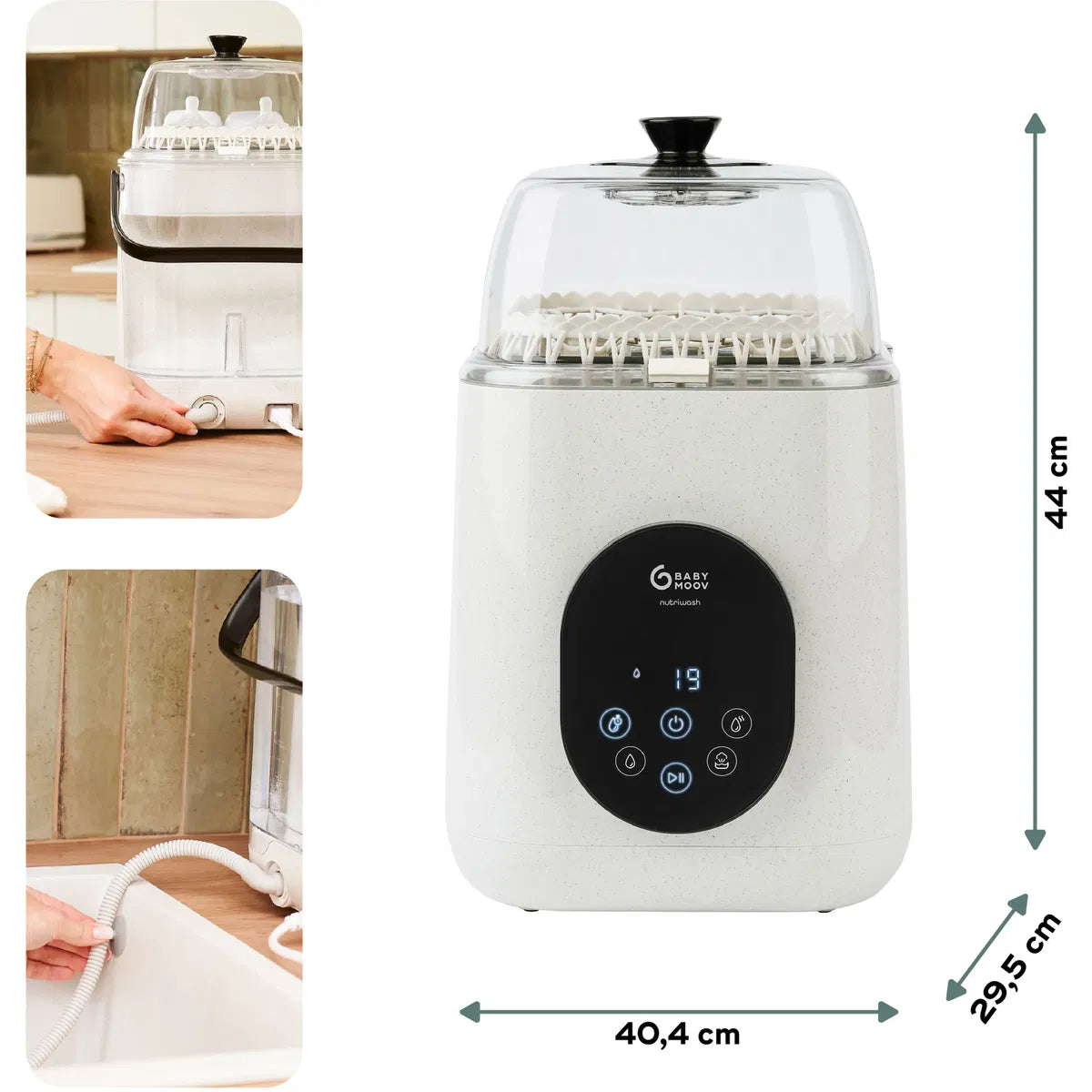 Babymoov - NutriWash Bottle Washer and Steriliser (lavastovilje per biberonat)