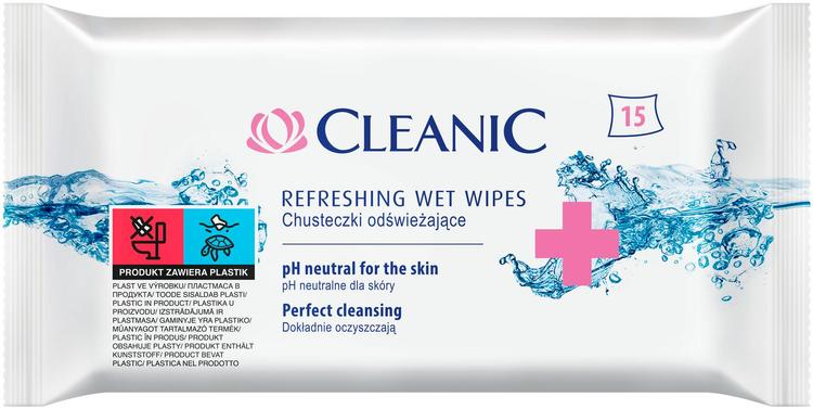 CleanicRefreshing Wet Wipes ( Letra të Lagura për Udhëtim)