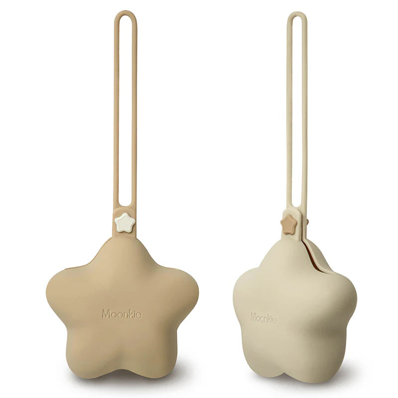 Silicone pacifier holders MOONKIE ( Sete SelikoniMbajtes Biberoni )