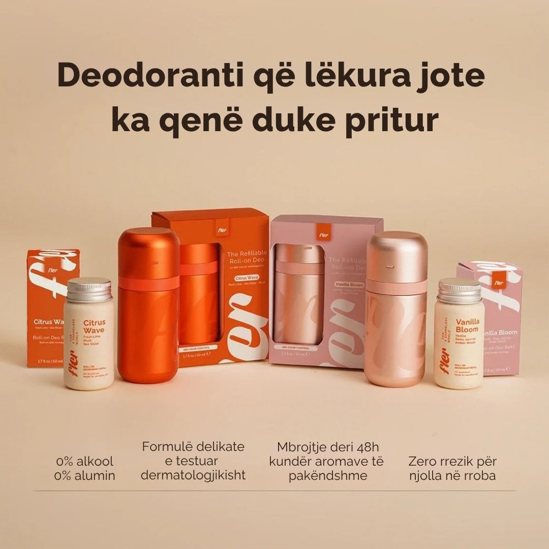 Fler - Refillable Roll On Deodorant Starter Set