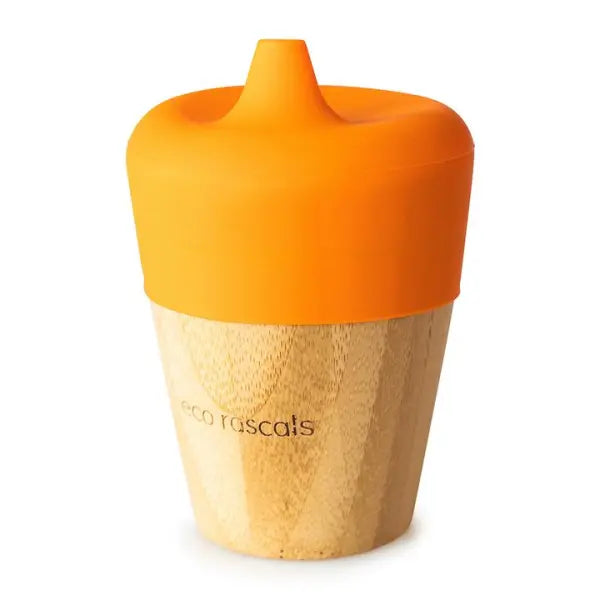 Eco Rascals- BAMBOO CUP gote druri me kapak silikoni per bebe ( gote trajnuese )