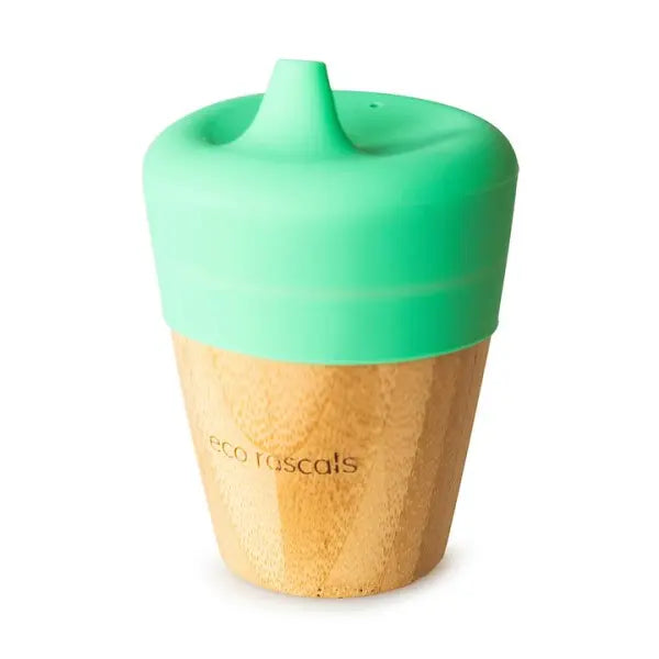 Eco Rascals- BAMBOO CUP gote druri me kapak silikoni per bebe ( gote trajnuese )