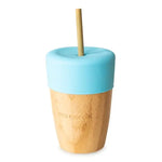 Eco Rascals- BAMBOO CUP gote druri me kapak silikoni dhe pipez bambuje per fëmije