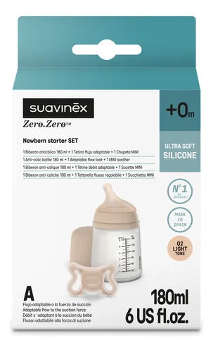 Suavinex - Set biberon antikolik + cuco zero zero