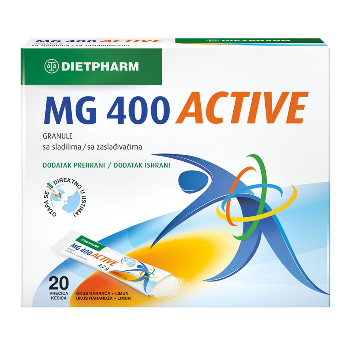 Dietpharm MG 400 Active – 20 kesa