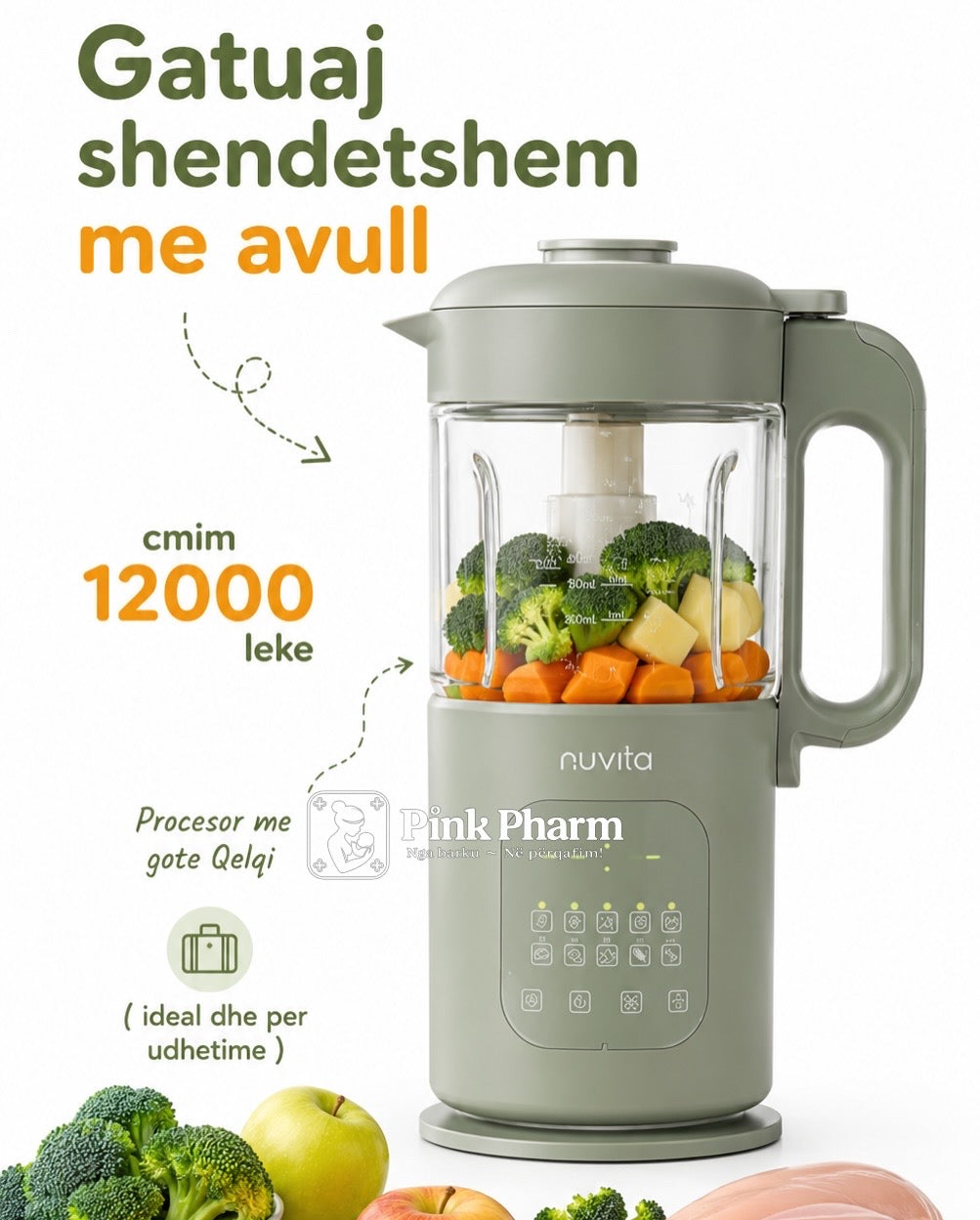 Nuvita Procesor Ushqimi 7 në 1 (foodmaker)
