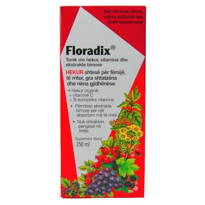 Floradix – Formulë mulitvitaminike e lëngët me përbërje hekuri