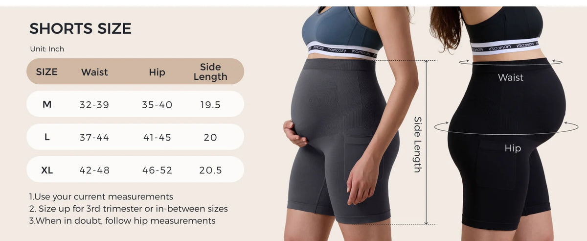 Momcozy - Biker Shorts With Pocket (Strece te Shkurtra)