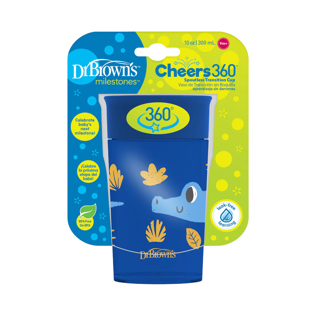 Dr Brown'sGotë e butë 360° Blu, 300 ml, (9m+)