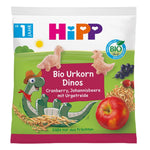 HiPP Bio Urkorn Dinos – Me Boronicë e Rrëshirë – 12m+