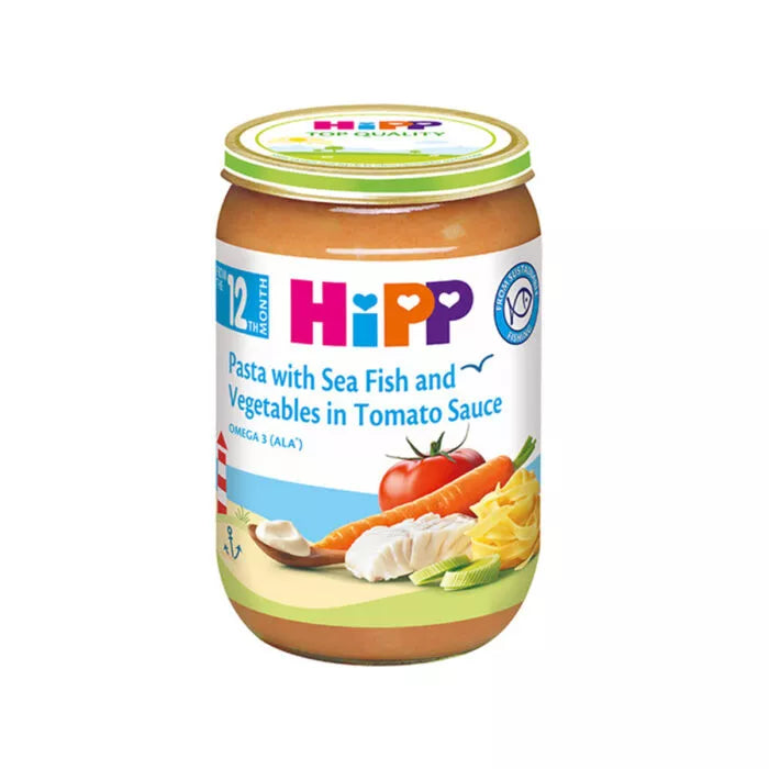 Hipp – Pasta me Peshk Deti dhe Perime në Salce Domate (12m+)