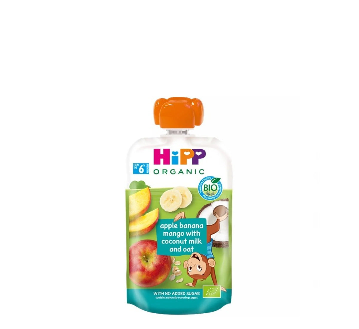 HiPP Organic Apple Banana Mango with Coconut Milk and Oat (nga 6+ muaj)