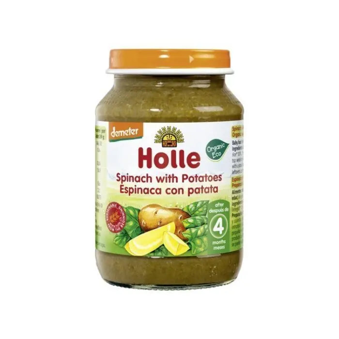 Holle – Pure me spinaq dhe patate (4m+)