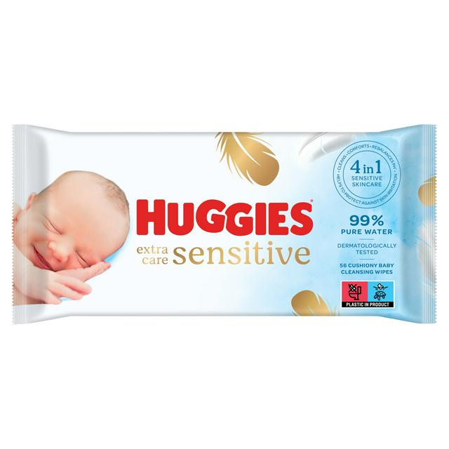 Huggies Pure Extra Care Sensitive Newborn Wet Baby Wipes,