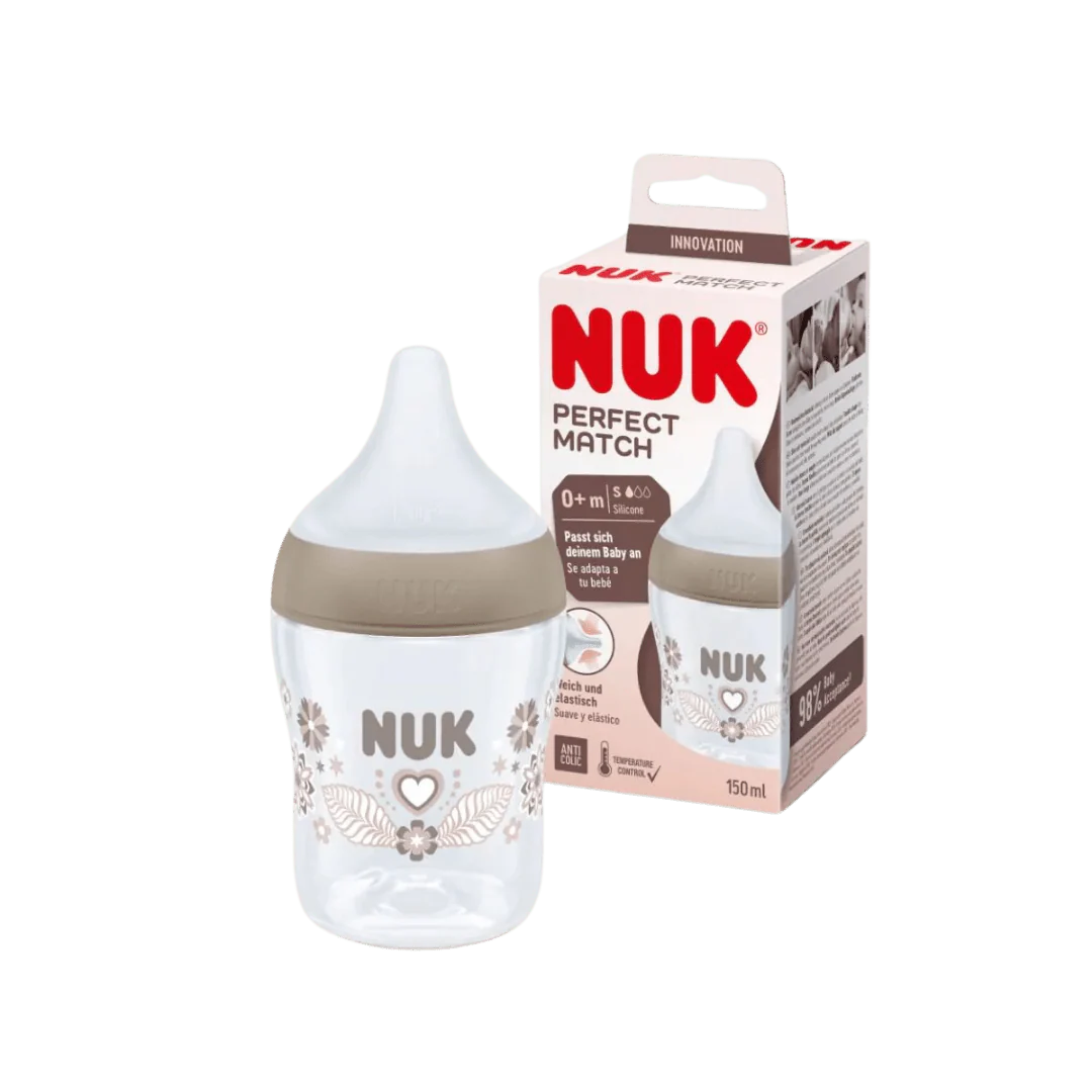 NUK - Perfect Match Biberon plastik 150 ml (0+ muaj)