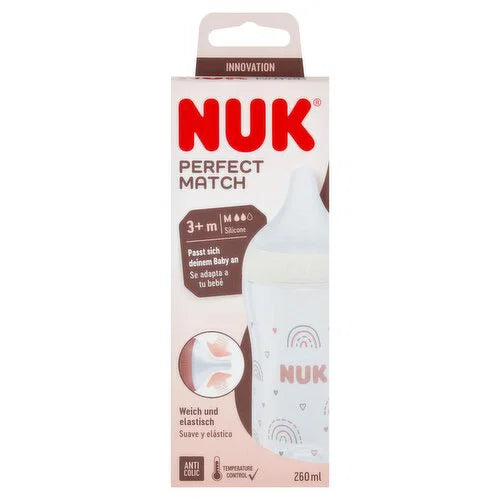 NUK - Perfect Match Biberon plastik 260 ml (3+ muaj)