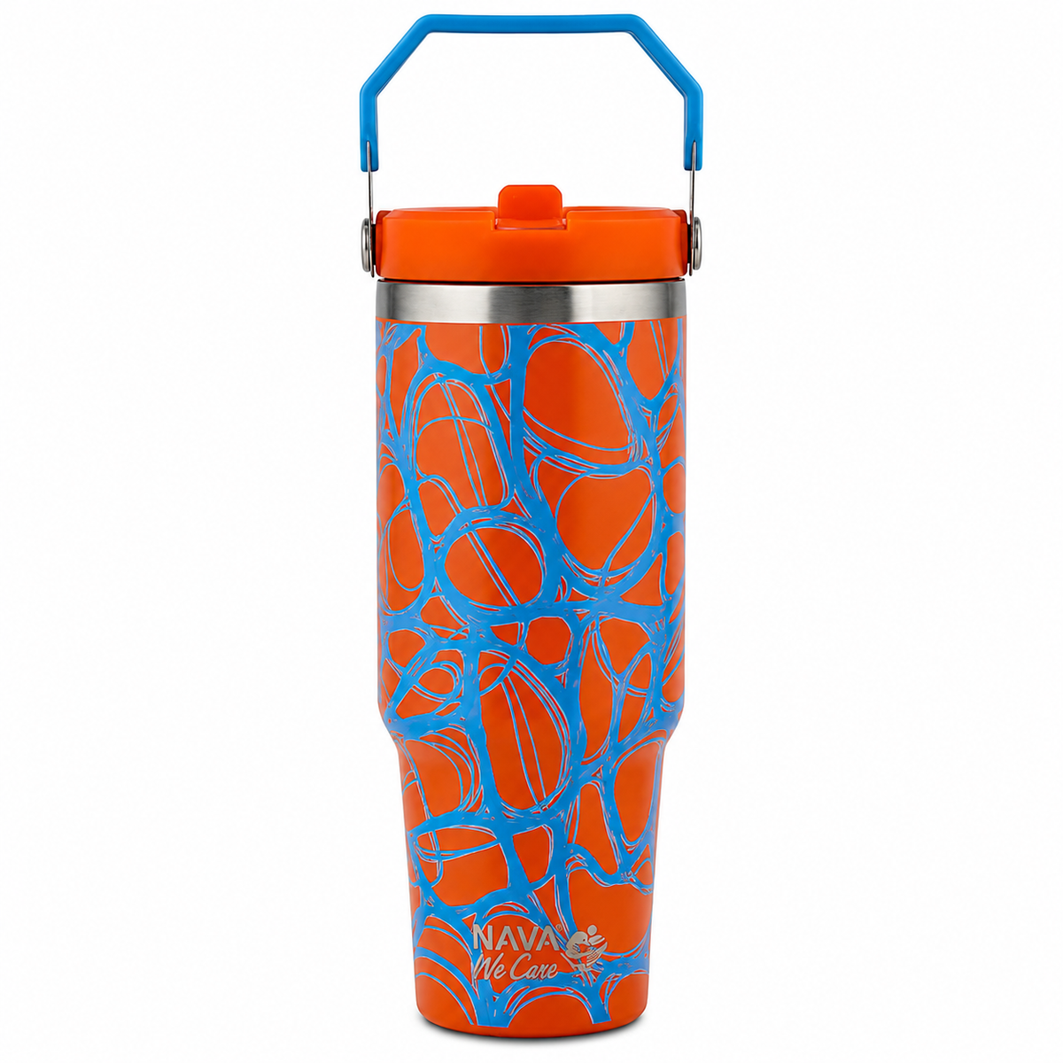 NAVA We Care - Termus inox me pipe te integruar dhe doreze mbajtese 900 ml