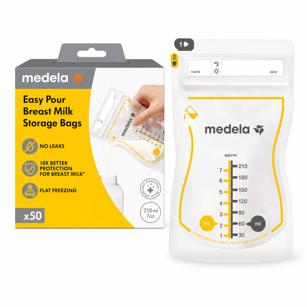 Medela - Breast Milk Storage Bags 210ml ( qese per ruajtjen e qumeshtit te gjirit )