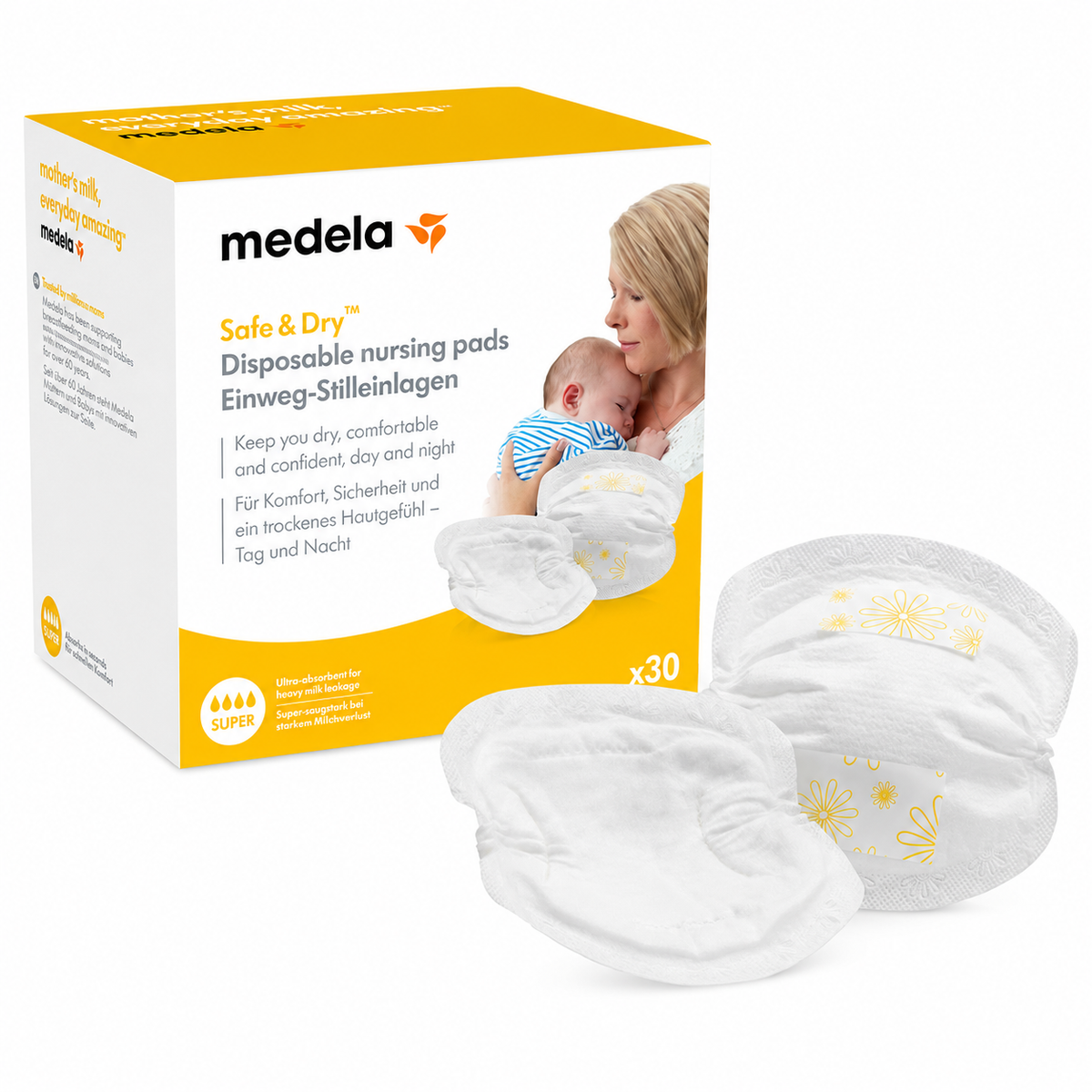 Medela - Disposable Nursing Pads x30 ( kupeta gjiri njeperdorimshe )