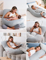 Momcozy - U-Shaped Cooling Pregnancy Pillow ( jastek shtatezanie )