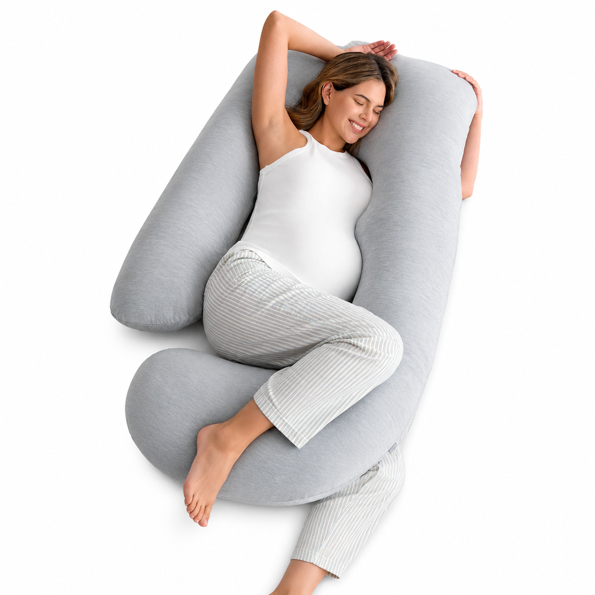 Momcozy - U-Shaped Cooling Pregnancy Pillow ( jastek shtatezanie )