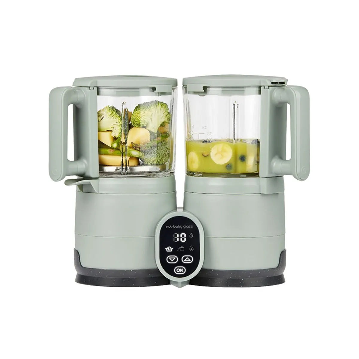 Babymoov Nutribaby Glass Celadon Green – Procesor Ushqimi 4 ne 1 qelq