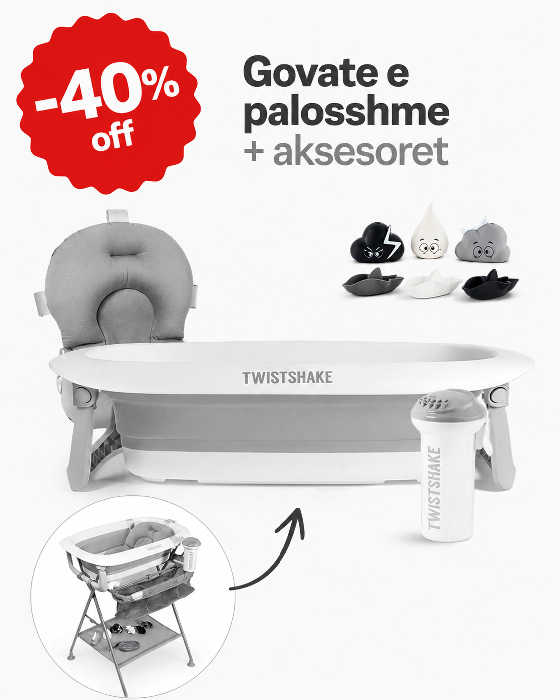 Twistshake - Govate e palosshme + aksesore