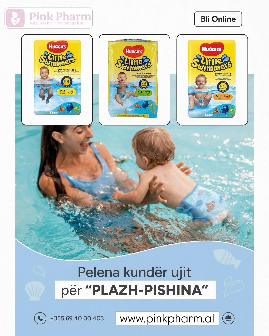Huggies Little Swimers ( pelena per plazh / pishina )