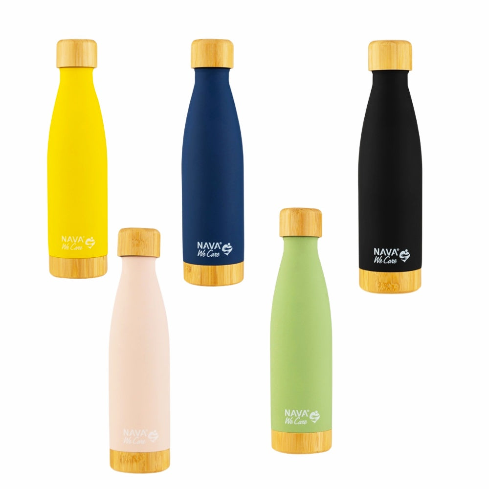 NAVA We Care - Shishe termus inox me tape bambuje 500ml