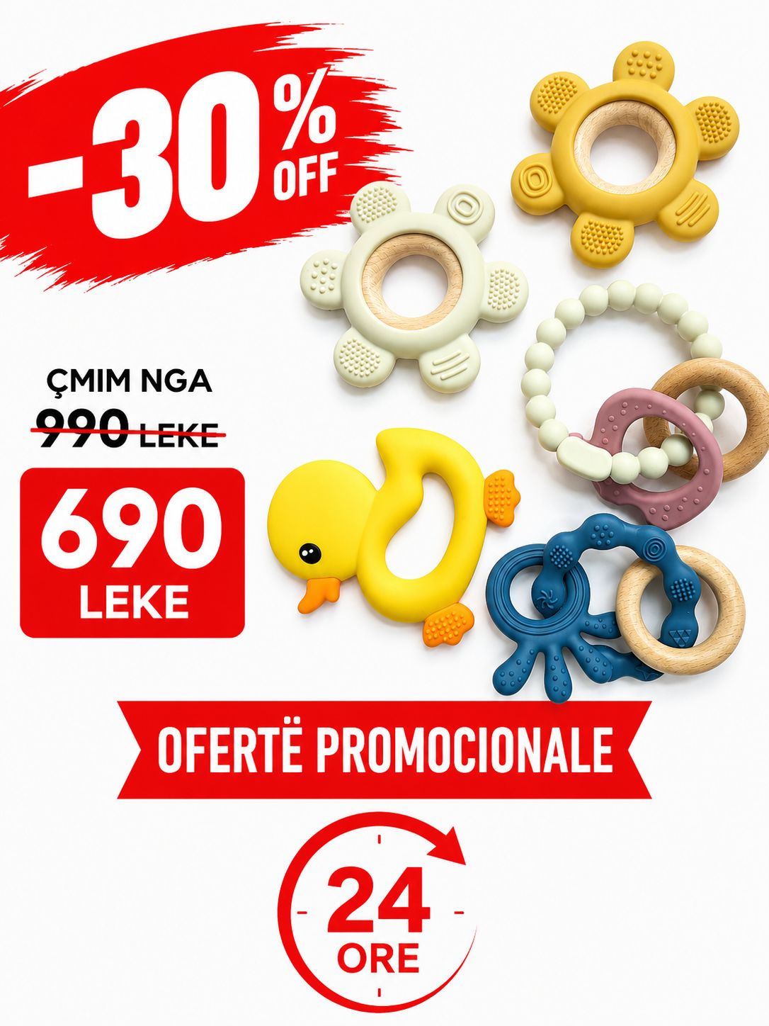 Kruajtese dhembesh silikoni per bebe