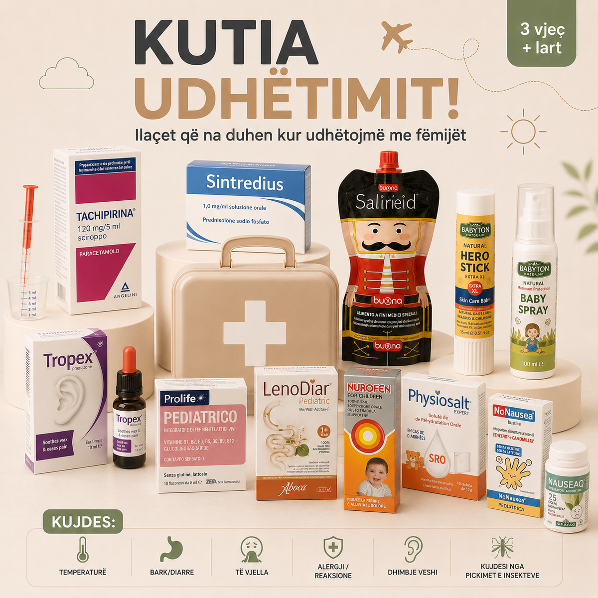 Kutia e udhetimit 3vjec+