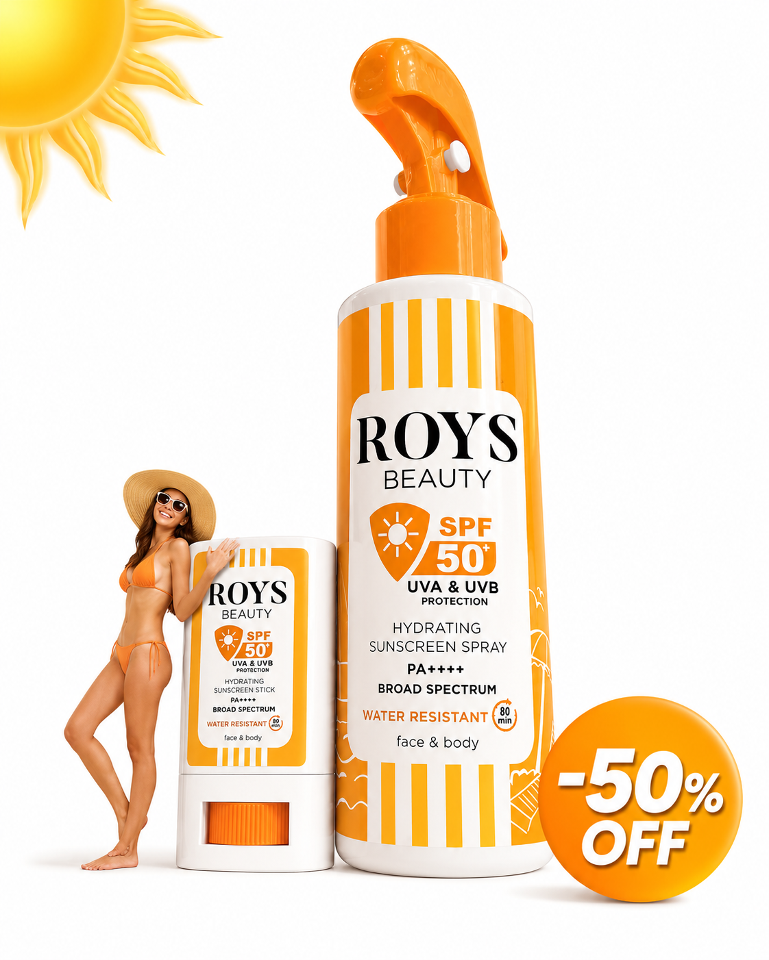 Roys Beauty - Hydrating Sunscreen Spray SPF 50